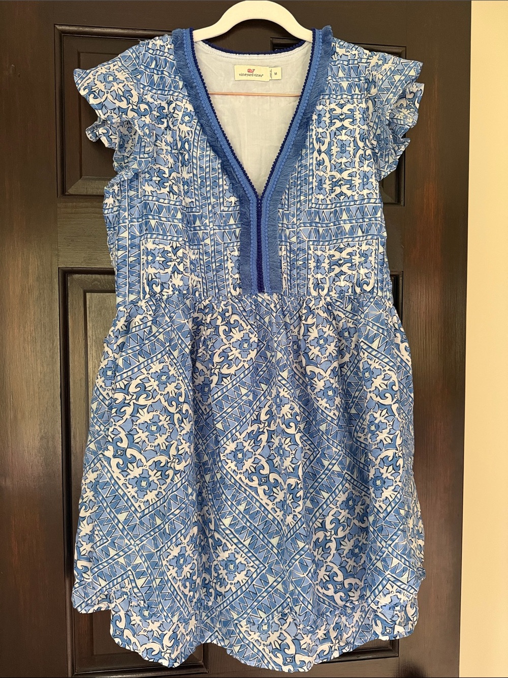 Vineyard Vines Blue & White Printed Dress
